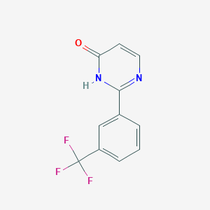 molecular formula C11H7F3N2O B1317711 2-[3-(Trifluoromethyl)phenyl]-3,4-dihydropyrimidin-4-one CAS No. 125903-84-6