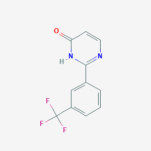 2-[3-(Trifluoromethyl)phenyl]-3,4-dihydropyrimidin-4-one