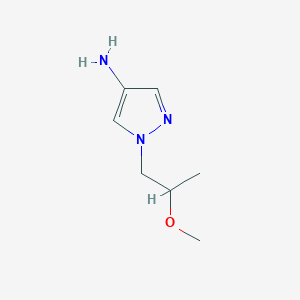 molecular formula C7H13N3O B13177289 1-(2-methoxypropyl)-1H-pyrazol-4-amine 