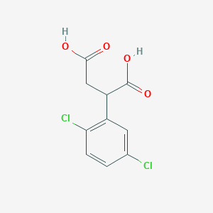 molecular formula C10H8Cl2O4 B13177457 2-(2,5-Dichlorophenyl)-butanedioic acid 