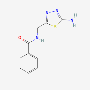 N-[(5-amino-1,3,4-thiadiazol-2-yl)methyl]benzamide