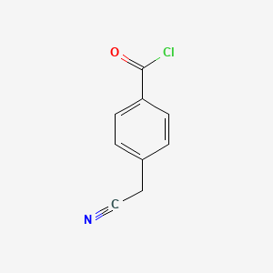 molecular formula C9H6ClNO B1317751 4-(Cyanomethyl)benzoyl chloride CAS No. 80589-49-7