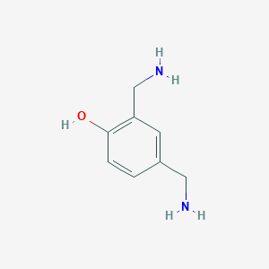 molecular formula C8H12N2O B13177577 2,4-Bis(aminomethyl)phenol 