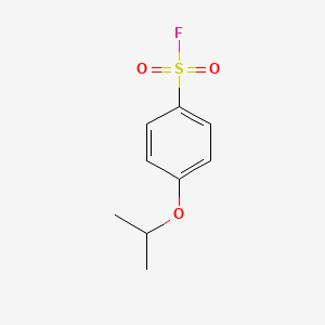 molecular formula C9H11FO3S B13177675 4-(Propan-2-yloxy)benzene-1-sulfonyl fluoride 
