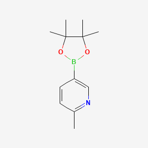 molecular formula C12H18BNO2 B1317769 2-Methyl-5-(4,4,5,5-tetramethyl-1,3,2-dioxaborolan-2-yl)pyridine CAS No. 610768-32-6