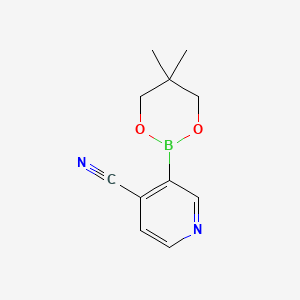 molecular formula C11H13BN2O2 B1317770 4-Cyano-3-(5,5-dimethyl-[1,3,2]dioxaborinan-2-yl)-pyridine CAS No. 868944-72-3