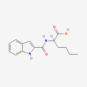 molecular formula C15H18N2O3 B1317771 N-(1H-indol-2-ylcarbonyl)norleucine CAS No. 1452575-02-8
