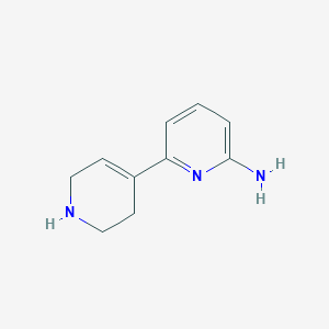 molecular formula C10H13N3 B13177716 6-(1,2,3,6-Tetrahydropyridin-4-yl)pyridin-2-amine 