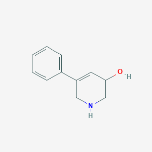 molecular formula C11H13NO B13177779 5-Phenyl-1,2,3,6-tetrahydropyridin-3-OL 