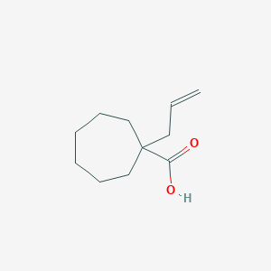 molecular formula C11H18O2 B13177832 1-(Prop-2-en-1-yl)cycloheptane-1-carboxylic acid 