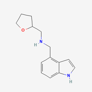 N-(1H-Indol-4-ylmethyl)-N-(tetrahydrofuran-2-ylmethyl)amine