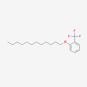 molecular formula C19H29F3O B131779 Dodecyl [2-(trifluoromethyl)phenyl] ether CAS No. 150503-14-3