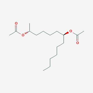 molecular formula C17H32O4 B13177909 (r,s)-2,7-Diacetoxytridecane 