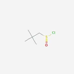 molecular formula C5H11ClOS B13177922 2,2-Dimethylpropane-1-sulfinyl chloride CAS No. 82215-38-1