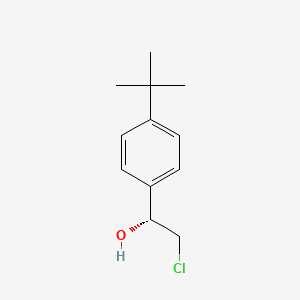 molecular formula C12H17ClO B13177965 (1R)-1-(4-tert-butylphenyl)-2-chloroethanol 
