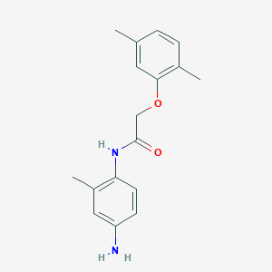 molecular formula C17H20N2O2 B1317807 N-(4-Amino-2-methylphenyl)-2-(2,5-dimethylphenoxy)acetamide CAS No. 953740-51-7