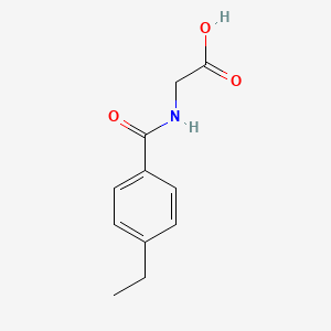 2-[(4-Ethylphenyl)formamido]acetic acid