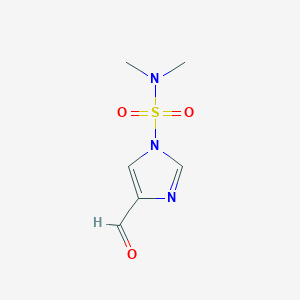 molecular formula C6H9N3O3S B131782 4-Formyl-N,N-dimethyl-1H-imidazole-1-sulfonamide CAS No. 140174-48-7