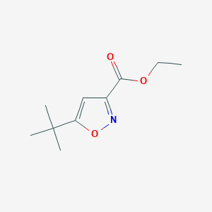 molecular formula C10H15NO3 B1317826 Ethyl 5-(tert-butyl)isoxazole-3-carboxylate CAS No. 91252-54-9