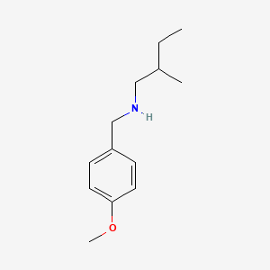 molecular formula C13H21NO B13178404 [(4-Methoxyphenyl)methyl](2-methylbutyl)amine 