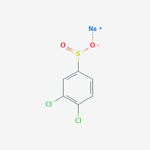 molecular formula C6H3Cl2NaO2S B13178420 3,4-Dichlorobenzenesulfinic acid sodium salt 