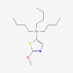 molecular formula C16H31NOSSn B1317845 2-Methoxy-5-(tributylstannyl)thiazole CAS No. 1025744-42-6