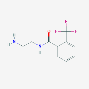 molecular formula C10H11F3N2O B13178464 N-(2-Aminoethyl)-2-(trifluoromethyl)benzamide 