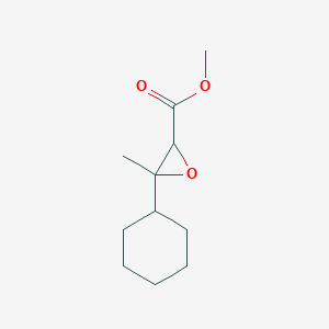 molecular formula C11H18O3 B13178478 Methyl 3-cyclohexyl-3-methyloxirane-2-carboxylate 