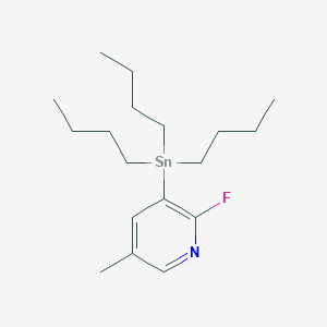 2-Fluoro-5-methyl-3-(tributylstannyl)pyridine