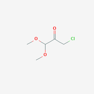 molecular formula C5H9ClO3 B13178575 3-Chloro-1,1-dimethoxypropan-2-one 
