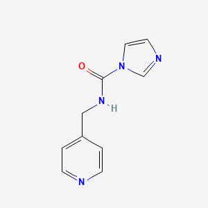 molecular formula C10H10N4O B13178579 N-(pyridin-4-ylmethyl)-1H-imidazole-1-carboxamide CAS No. 149047-33-6