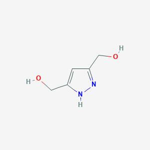 molecular formula C5H8N2O2 B131786 1H-Pyrazole-3,5-dimethanol CAS No. 142179-08-6