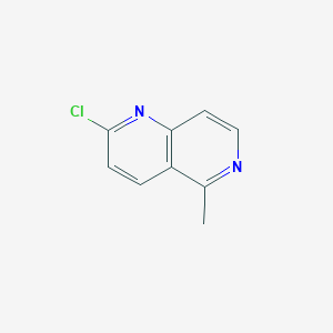 molecular formula C9H7ClN2 B131787 2-Chloro-5-methyl-1,6-naphthyridine CAS No. 140692-93-9