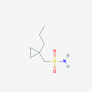 molecular formula C7H15NO2S B13178748 (1-Propylcyclopropyl)methanesulfonamide 