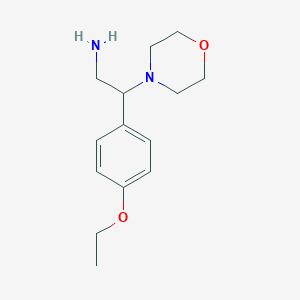 molecular formula C14H22N2O2 B1317878 2-(4-Ethoxy-phenyl)-2-morpholin-4-YL-ethylamine CAS No. 31466-48-5