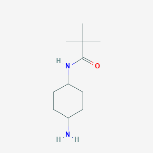 molecular formula C11H22N2O B13178817 2,2-Dimethyl-N-[(1s,4s)-4-aminocyclohexyl]propanamide 