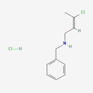 molecular formula C11H15Cl2N B1317884 Benzyl-(3-chloro-but-2-enyl)-aminehydrochloride CAS No. 1049734-81-7