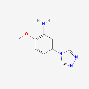 2-methoxy-5-(4H-1,2,4-triazol-4-yl)aniline