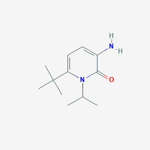 molecular formula C12H20N2O B13178961 3-Amino-6-tert-butyl-1-(propan-2-yl)-1,2-dihydropyridin-2-one 