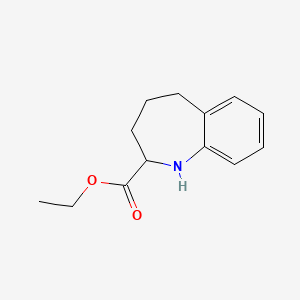 molecular formula C13H17NO2 B13179016 Ethyl 2,3,4,5-tetrahydro-1H-1-benzazepine-2-carboxylate 
