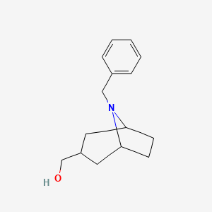 molecular formula C15H21NO B13179022 {8-Benzyl-8-azabicyclo[3.2.1]octan-3-yl}methanol 