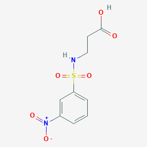 molecular formula C9H10N2O6S B1317906 3-(3-Nitrophenylsulfonamido)propanoic acid CAS No. 953907-19-2