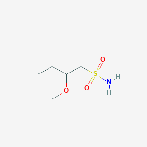 molecular formula C6H15NO3S B13179067 2-Methoxy-3-methylbutane-1-sulfonamide 