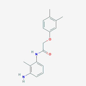 molecular formula C17H20N2O2 B1317907 N-(3-Amino-2-methylphenyl)-2-(3,4-dimethylphenoxy)acetamide CAS No. 953909-00-7