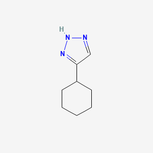 molecular formula C8H13N3 B13179070 4-Cyclohexyl-1H-1,2,3-triazole 