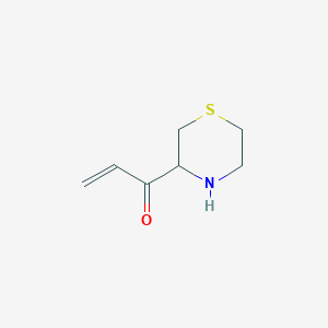 molecular formula C7H11NOS B13179108 1-(Thiomorpholin-3-yl)prop-2-en-1-one 