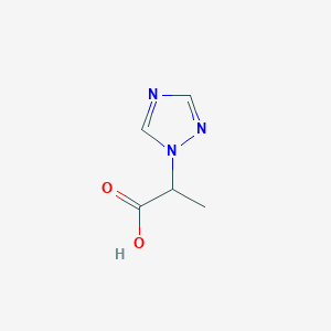 molecular formula C5H7N3O2 B1317913 2-(1H-1,2,4-三唑-1-基)丙酸 CAS No. 901586-50-3