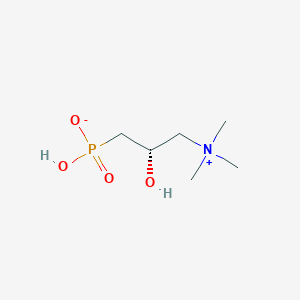 molecular formula C6H16NO4P B13179164 hydrogen [(2S)-2-hydroxy-3-(trimethylazaniumyl)propyl]phosphonate CAS No. 476493-48-8