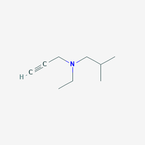 molecular formula C9H17N B13179188 Ethyl(2-methylpropyl)(prop-2-YN-1-YL)amine 