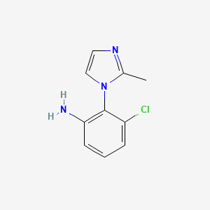 molecular formula C10H10ClN3 B1317924 3-Chloro-2-(2-methyl-imidazol-1-yl)-phenylamine CAS No. 869943-91-9